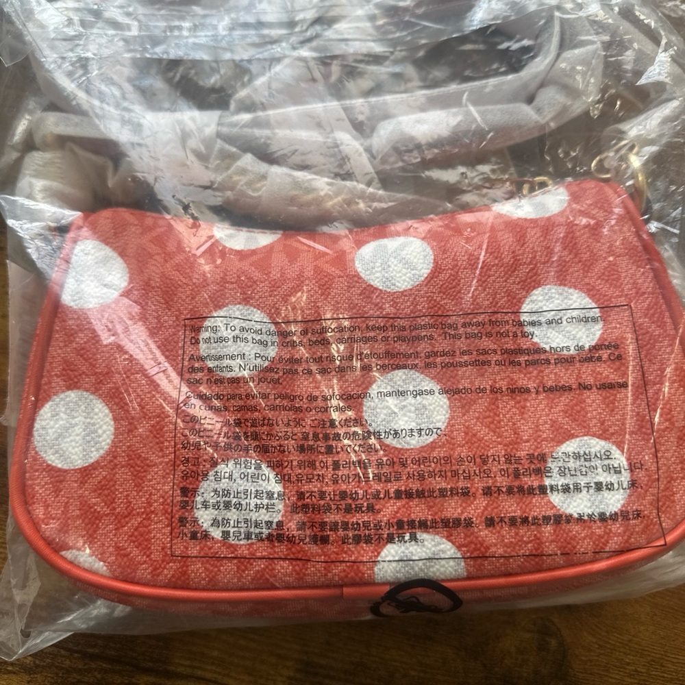MICHAEL Michael Kors Red and White Polka Dot Crossbody Bag